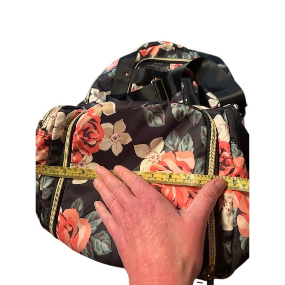 Weekender Bag Floral Duffle Overnight Bag Canvas Travel Carry On Waterproof - Picture 16 of 16
